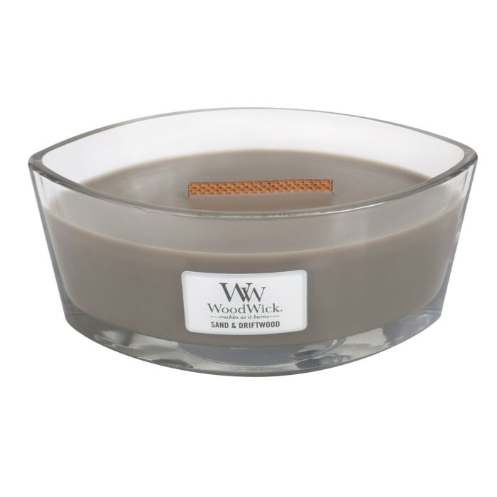 WoodWick® HearthWick Candle - Sand & Driftwood-1